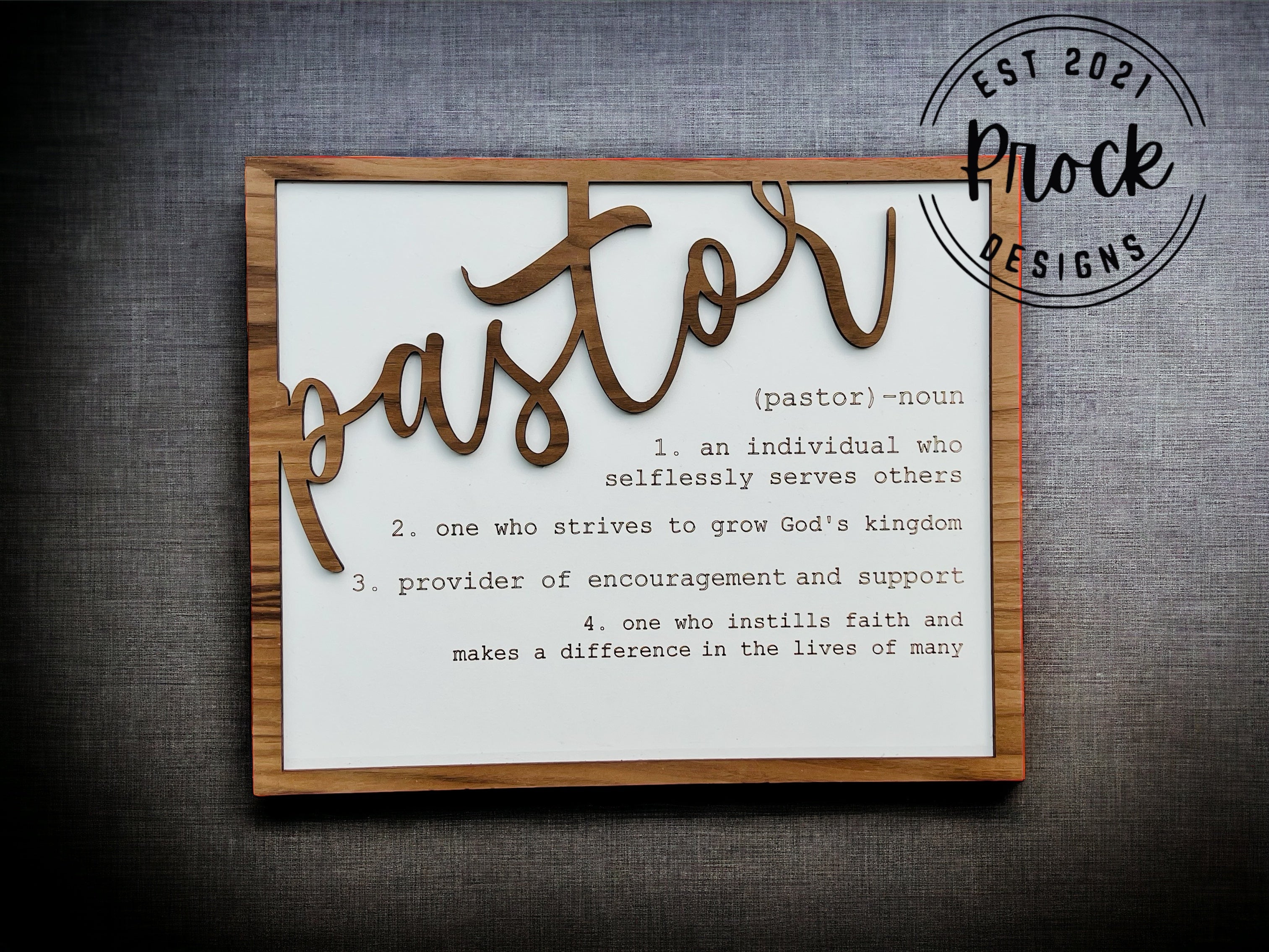 Pastor Definition Sign – Prock Designs