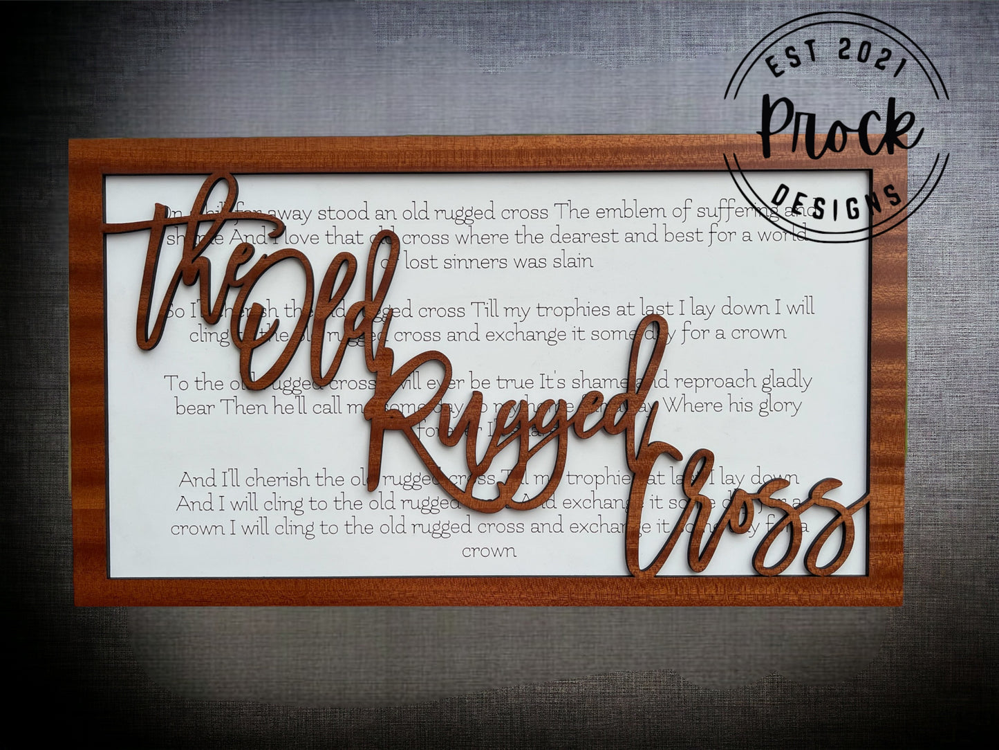 Old Rugged Cross Lyrics Sign