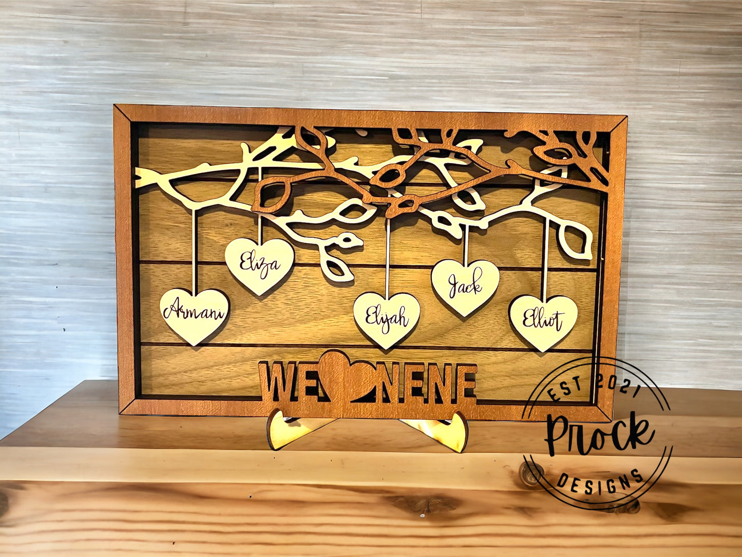 Hanging Hearts Sign