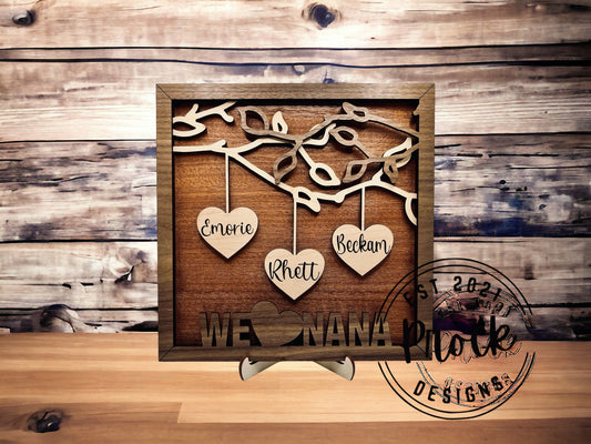 Hanging Hearts Sign