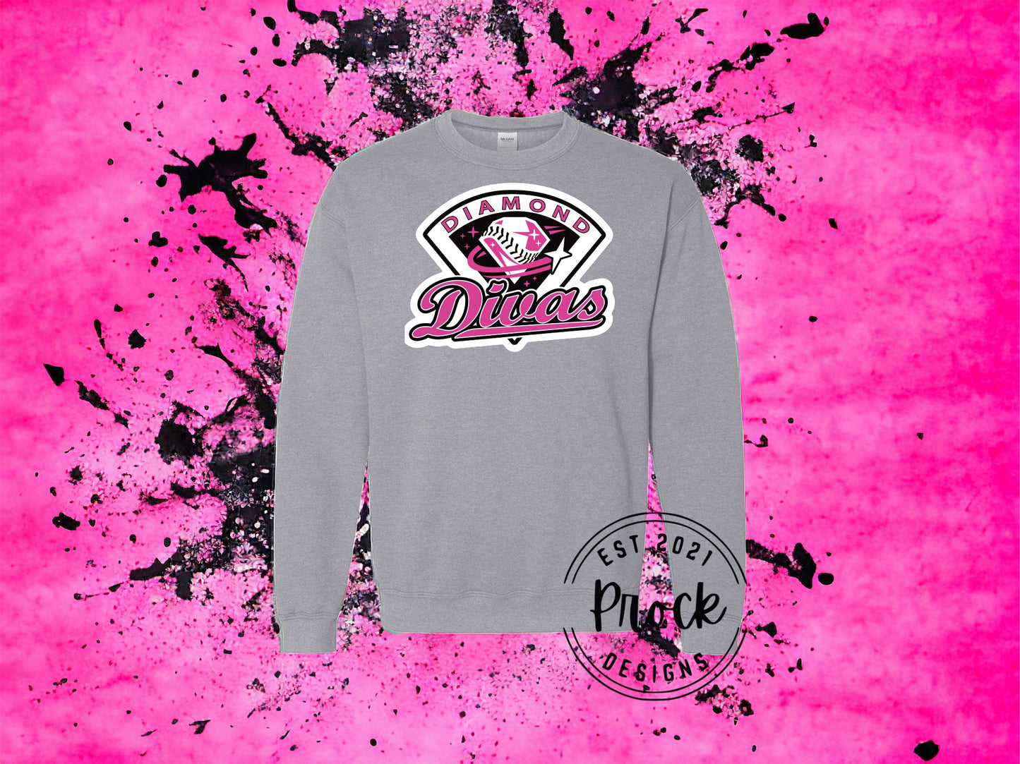 Diamond Divas Crew Neck Sweatshirt