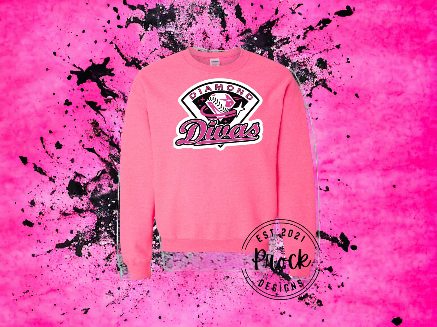 Diamond Divas Crew Neck Sweatshirt